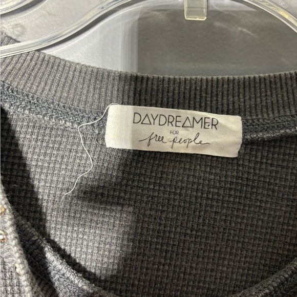 Daydreamer for Free People Waffle Knit Studded Long Sleeve Shirt Size X-Small - Picture 5 of 7